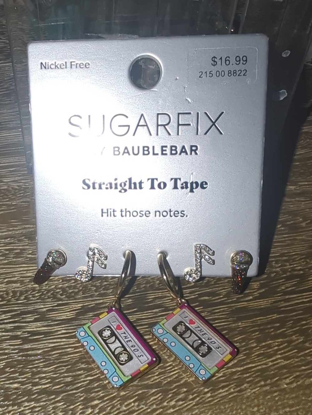 BaubleBar Gold-tone Book Charm Drop Earrings